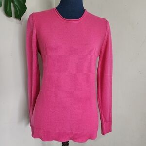 Twist Hot Pink Crewneck Sweater